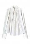 PLEATED SHIRT [WHITE]