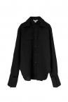 DETACHABLE COLLAR FLAP POCKET SHIRT [BLACKBLACK]