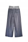 HYBRID DENIM STRIPE PANTS [GREY]