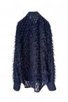 FRINGE JACQUARD SHIRT [NAVY]