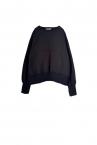 TURTLE NECK BIB&SWEAT SHIRT [BLACKWHITE]