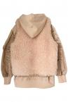 FAUX SHEARLING VEST&HOODIE  [BEIGEBEIGE]