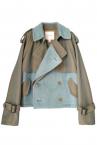 HYBRID MOHAIR TRENCH JACKET [BLUEKHAKI GREEN]