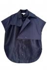 ORGANZA TRENCH SHIRT [NAVY]