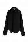 DETACHABLE COLLAR FLAP POCKET SHIRT [BLACKBLACK]