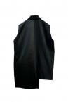 SATIN PANEL BLAZER VEST [BLACK BLACK]