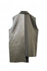 SATIN PANEL BLAZER VEST [BROWNBROWN]