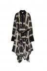 CHECK-PRINT SHIRT DRESS [BLACK-MULTI]