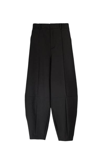 CURVED CENTER-SEAM PANTS [BLACK]