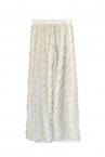 FRINGE JACQUARD BELTED PANTS [WHITE]