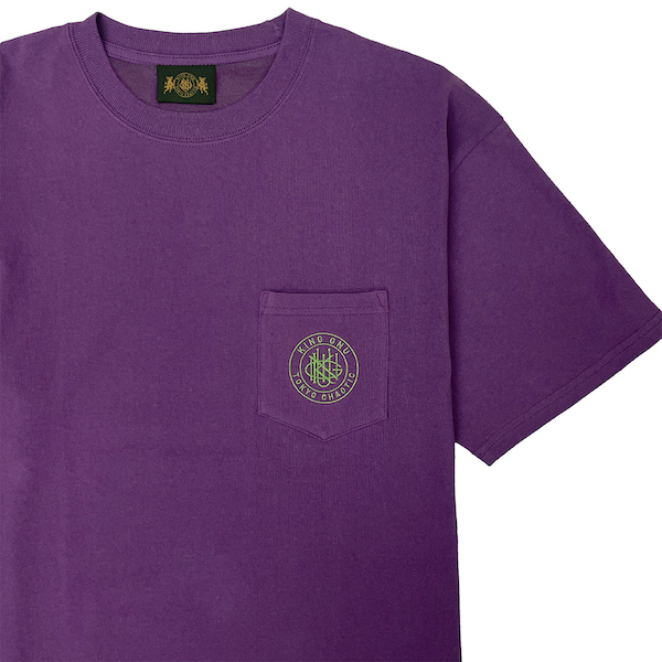 CREST LOGO POCKET TEE [DARK PURPLE]