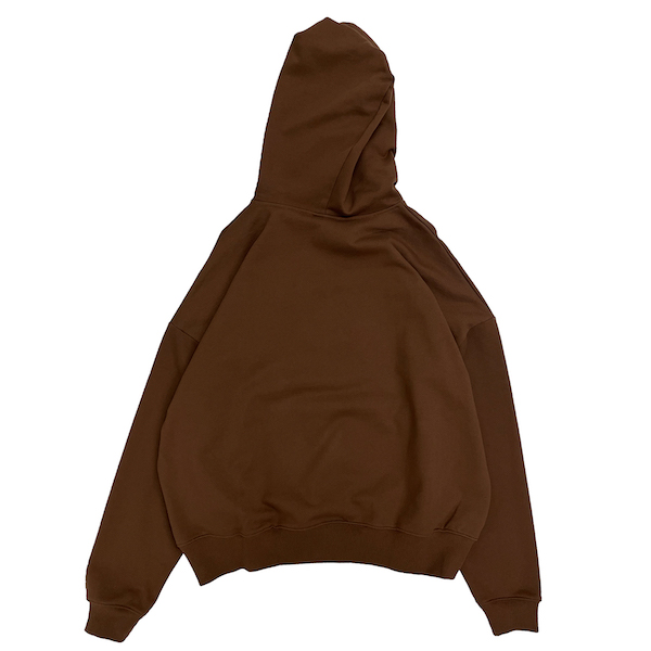 CREST LOGO HOODIE [BROWN]