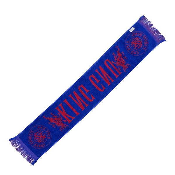 CREST LOGO JACQUARD MUFFLER TOWEL [BURGUNDY]