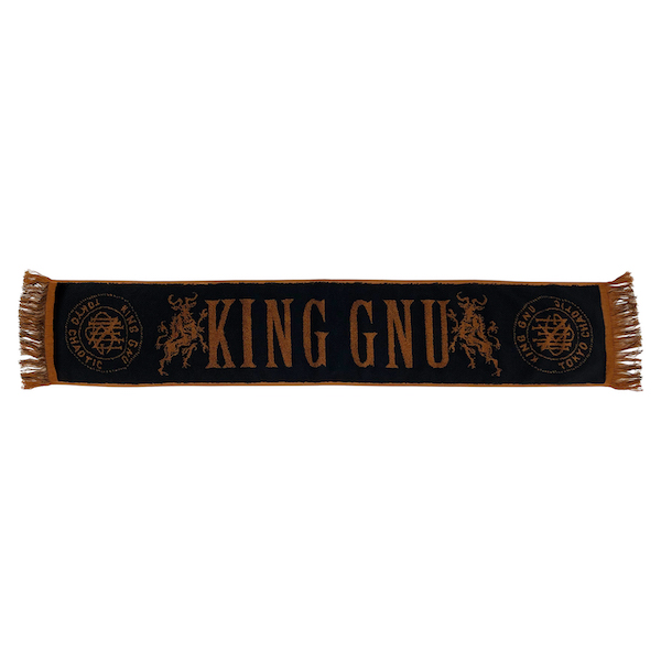 CREST LOGO JACQUARD MUFFLER TOWEL [BLACK]