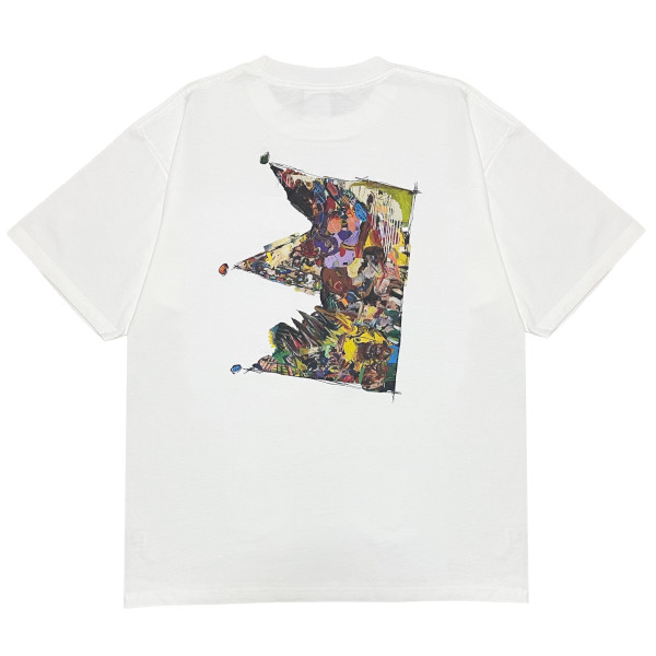 COLLAGED CROWN TEE [WHITE]