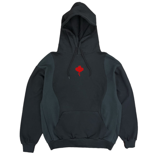 DRIPPED LOGO HOODIE [RED]