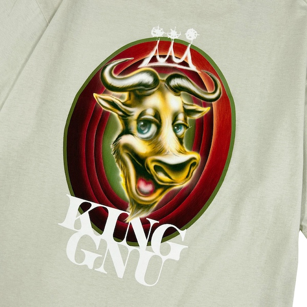 GNU GRAFFITI TEE [BEIGE]