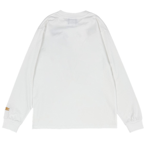 PATCHED LONG SLEEVE TEE [WHITE]