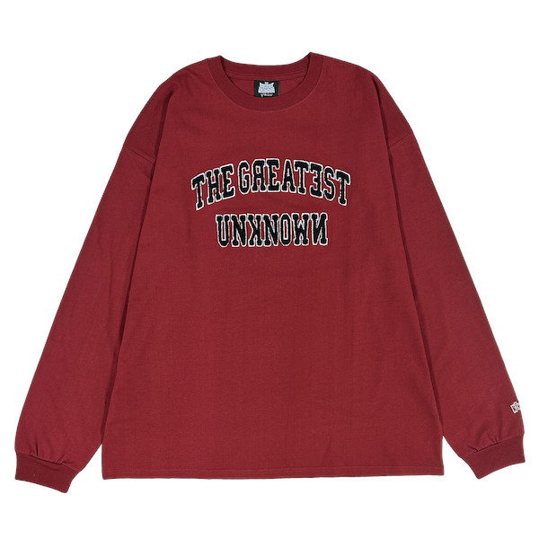 PATCHED LONG SLEEVE TEE [RED]