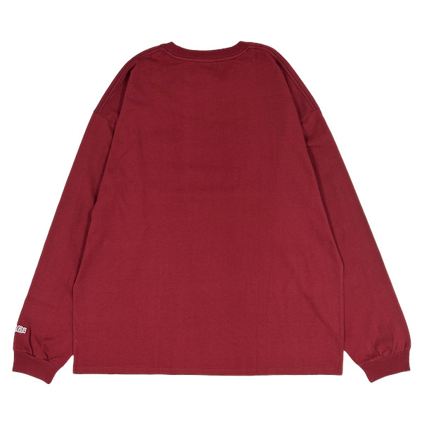 PATCHED LONG SLEEVE TEE [RED]