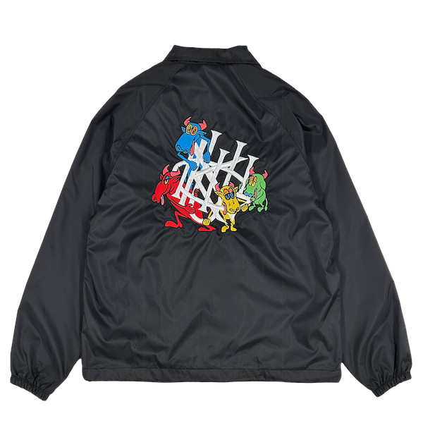 GNU FRIENDS COACH JACKET [BLACK]