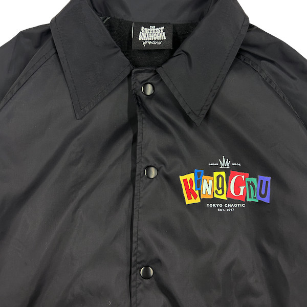 GNU FRIENDS COACH JACKET [BLACK]