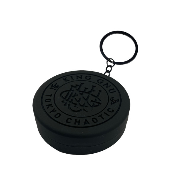 RUBBER KEY RING [BLACK]