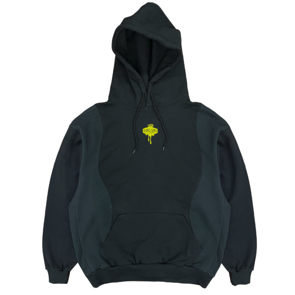 DRIPPED LOGO HOODIE [YELLOW]