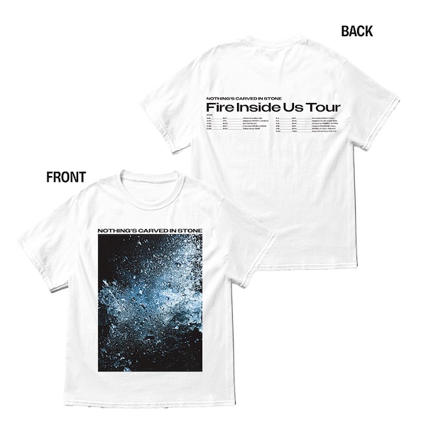 Fire Inside Us Tour Tシャツ ホワイト