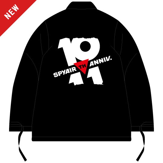 Spyair スパイエアー オフィシャル グッズ通販 商品詳細 10th Anniversary Line コーチジャケット 10周年ロゴ